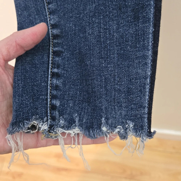 PAIGE Dark Blue Ankle & Cropped Jeans - Picture 4 of 15